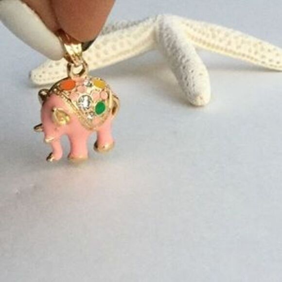 Pink Elephant Pendant - Picture 3 of 5